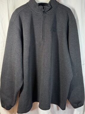Harley-Davidson Men's Charcoal 1/4 Zip Pullover Sweater